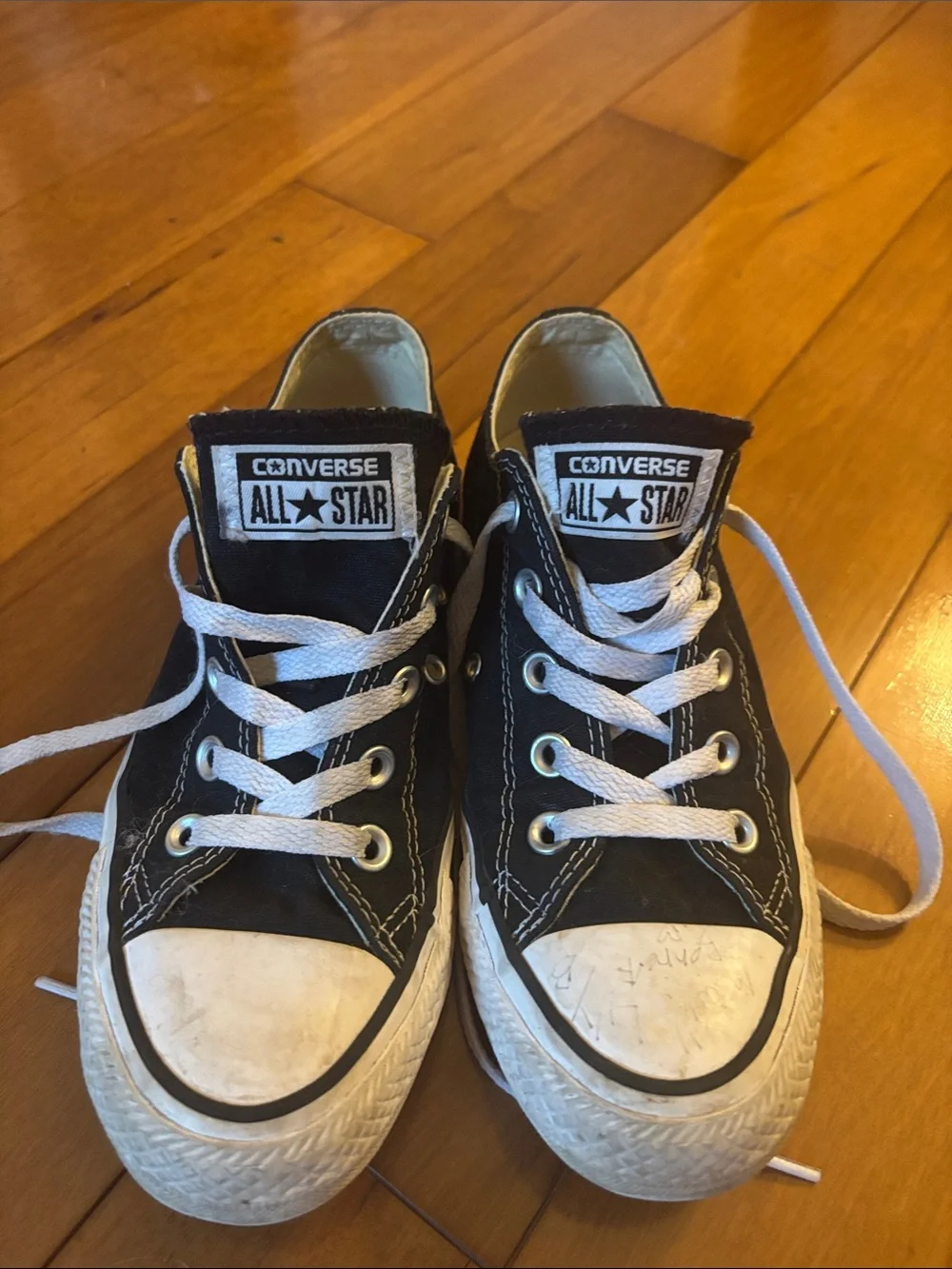 Converse Black and White Kids Low Top Sneakers